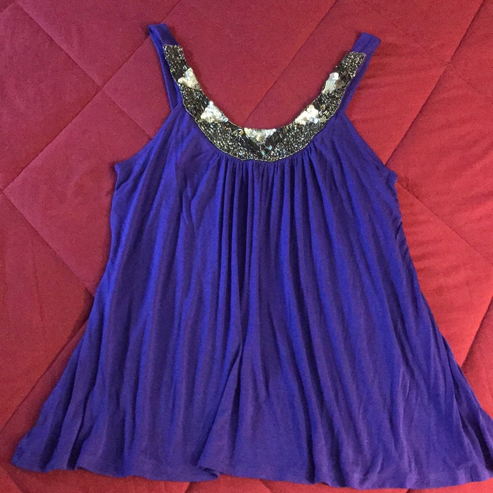 Mai tai summer tank top. Purple